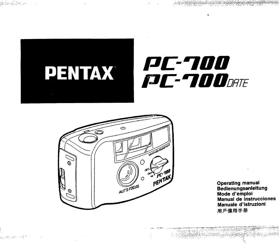 Mode d'emploi PENTAX PC 700