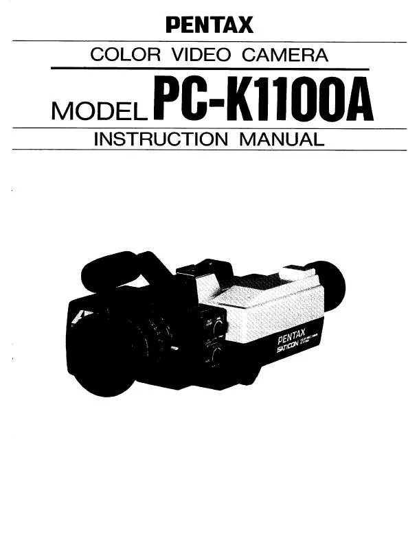 Mode d'emploi PENTAX PC-K1100A