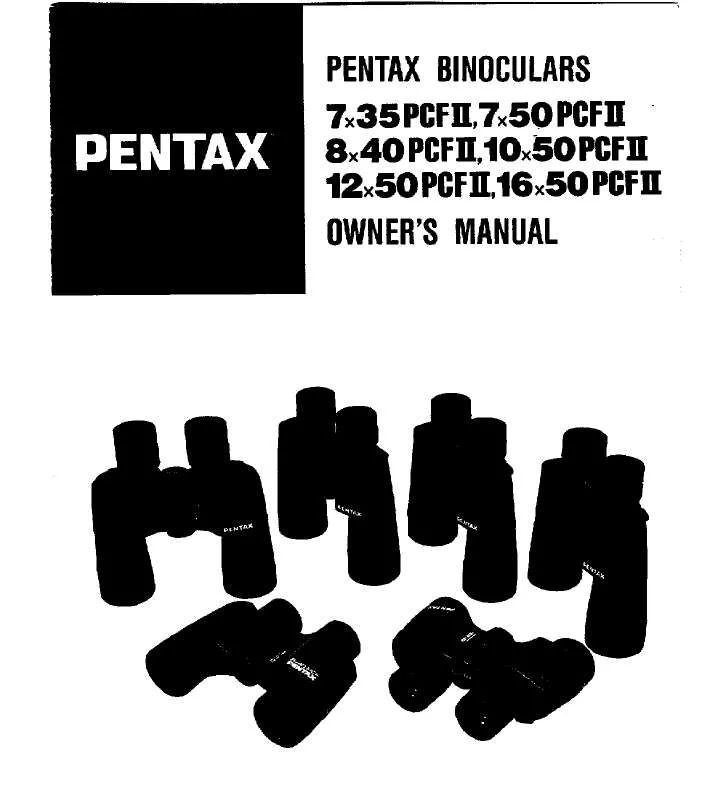 Mode d'emploi PENTAX PCF II 7X50