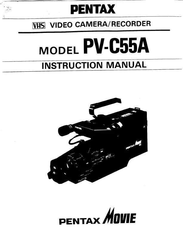 Mode d'emploi PENTAX PV-C55A