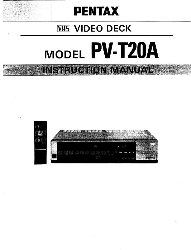 Mode d'emploi PENTAX PV-T20A