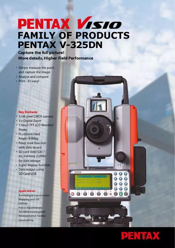 Mode d'emploi PENTAX V-325DN