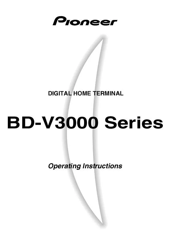 Mode d'emploi PIONEER BD-V3000
