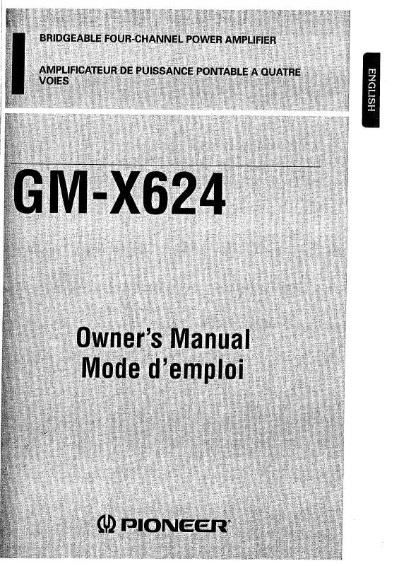 Mode d'emploi PIONEER GM-X624 (EN)