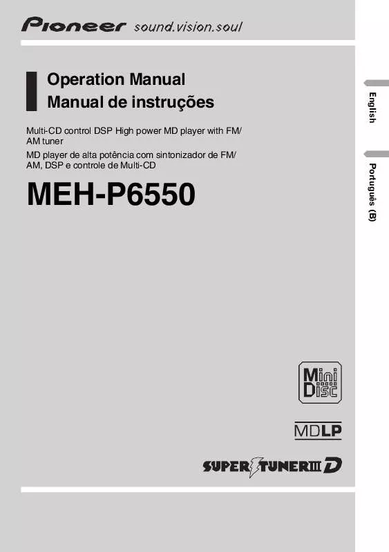 Mode d'emploi PIONEER MEH-P6550