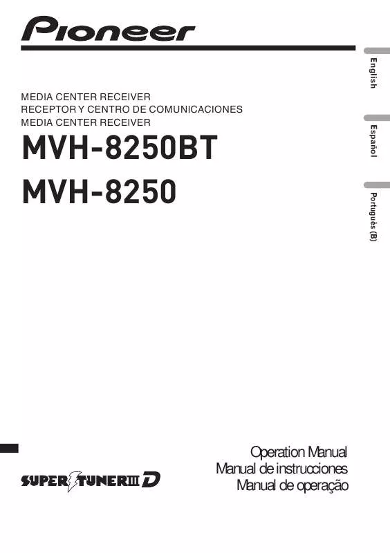 Mode d'emploi PIONEER MVH-8250BT
