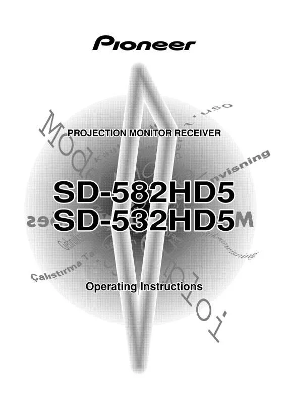 Mode d'emploi PIONEER SD-532HD5