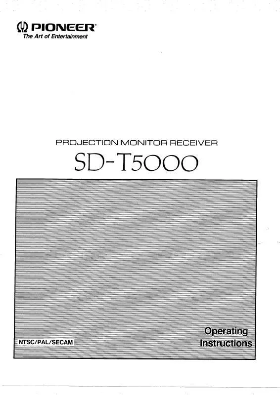 Mode d'emploi PIONEER SD-T5000