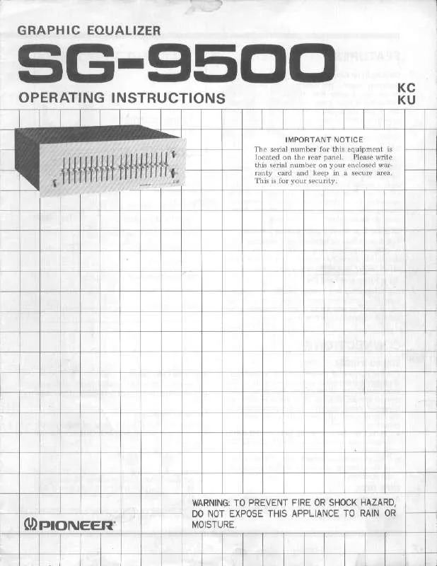 Mode d'emploi PIONEER SG-9500