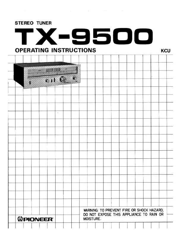 Mode d'emploi PIONEER TX-9500