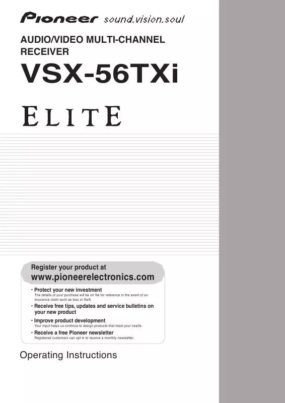 Mode d'emploi PIONEER VSX-56TXI