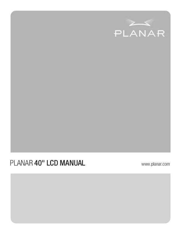 Mode d'emploi PLANAR LC40