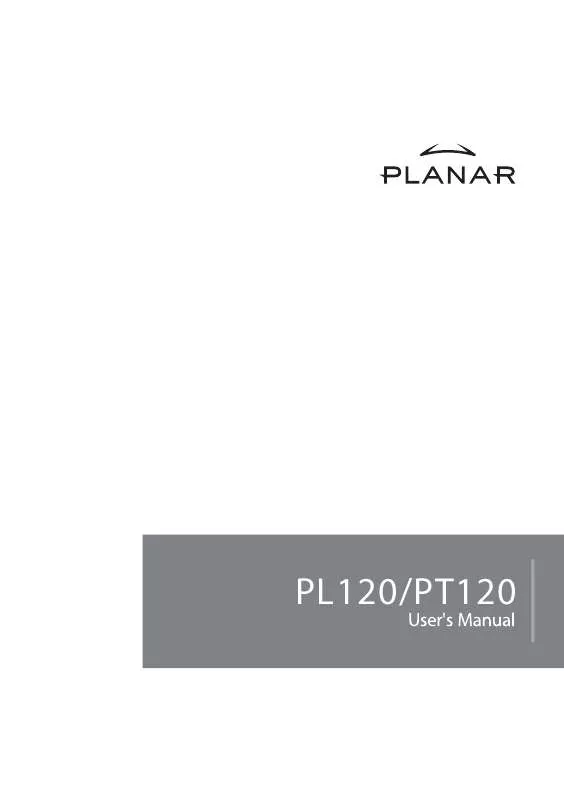 Mode d'emploi PLANAR PL120
