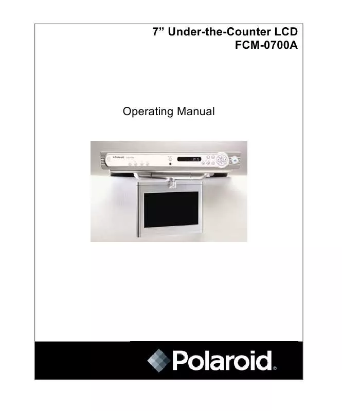 Mode d'emploi POLAROID FCM-0700A