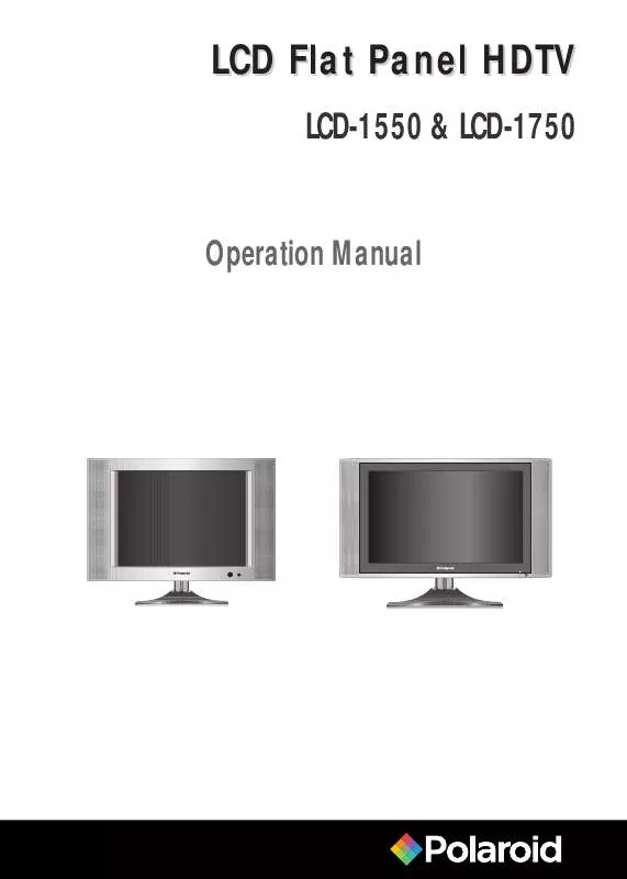 Mode d'emploi POLAROID LCD-1750