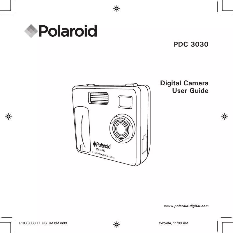 Mode d'emploi POLAROID PDC-3030
