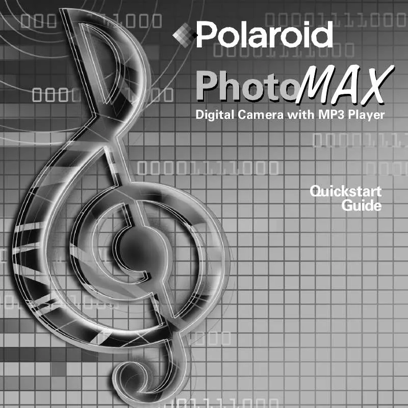 Mode d'emploi POLAROID PHOTO MAX MP3