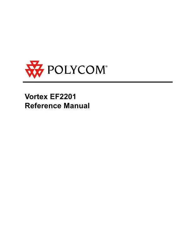 Mode d'emploi POLYCOM EF2201