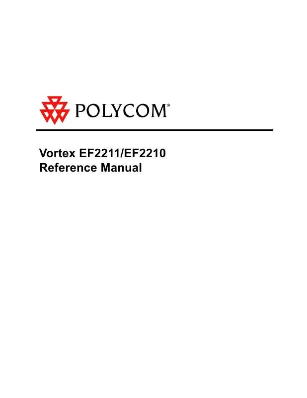 Mode d'emploi POLYCOM EF2210