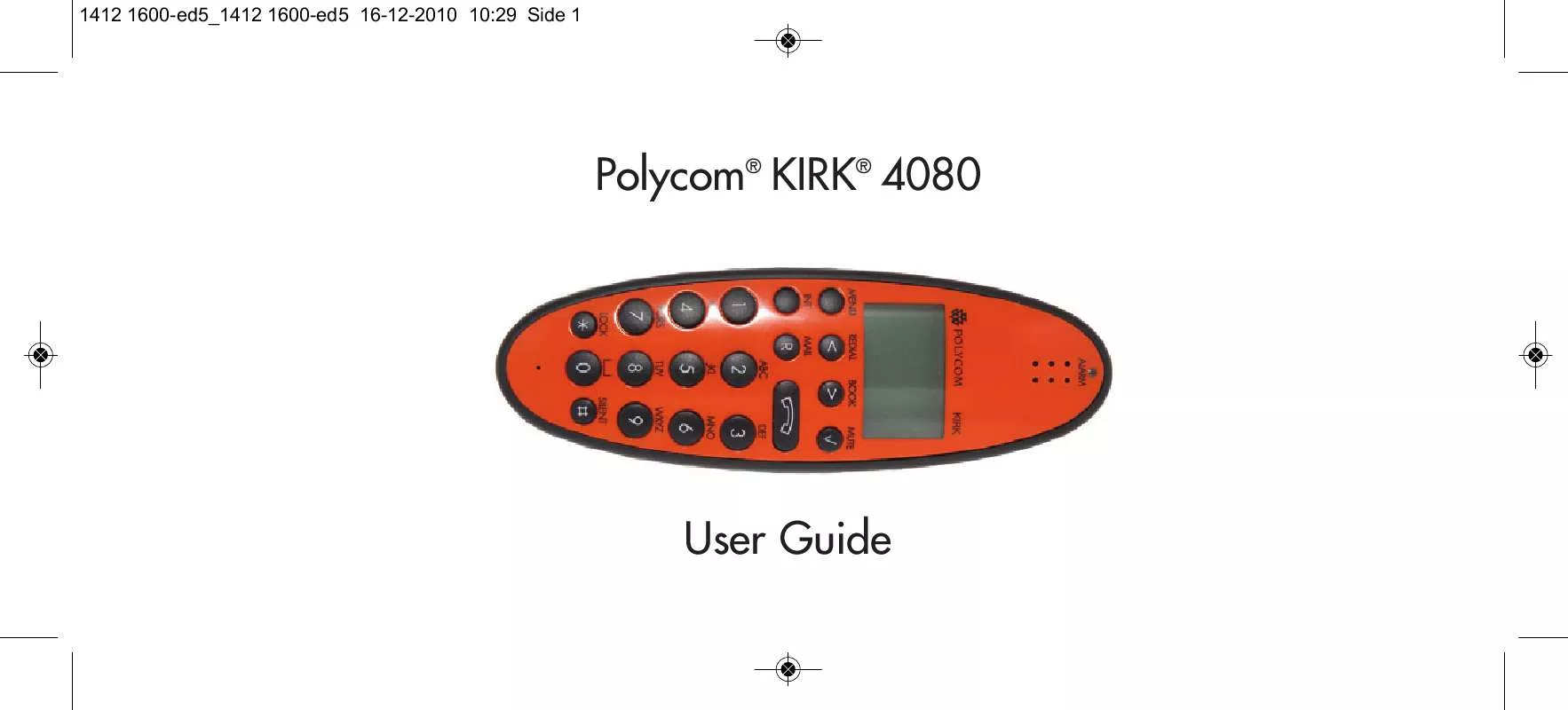 Mode d'emploi POLYCOM KIRK 4080