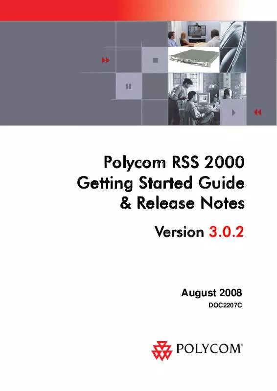 Mode d'emploi POLYCOM RSS 2000 V 3.0.2