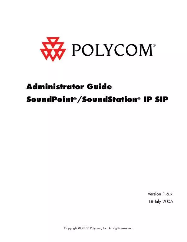 Mode d'emploi POLYCOM SOUNDPOINT IP 301