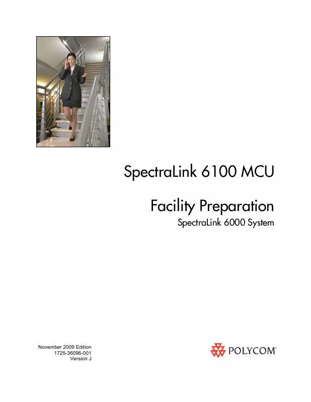 Mode d'emploi POLYCOM SPECTRALINK 6100 MCU