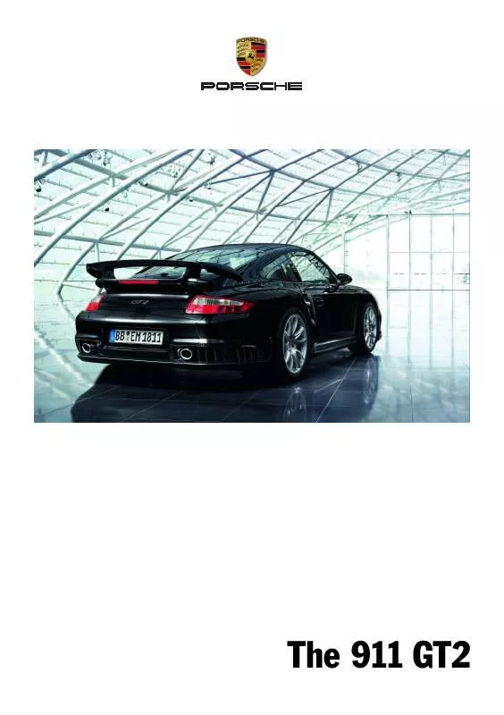 Mode d'emploi PORSCHE 911 GT2