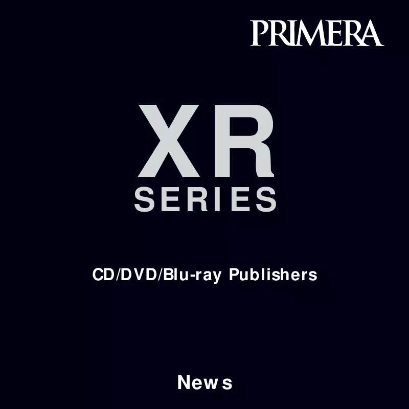Mode d'emploi PRIMERA XR DVD