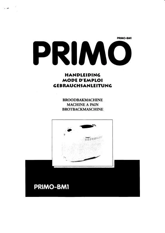 Mode d'emploi PRIMO BM1