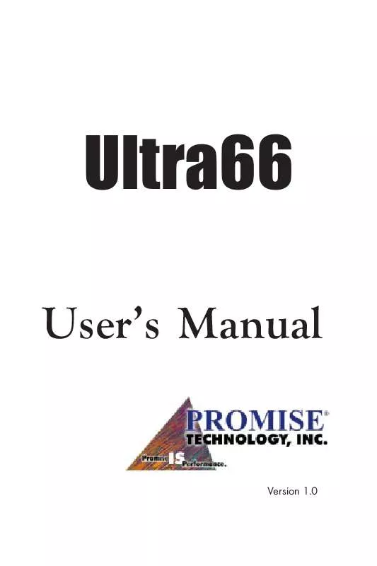 Mode d'emploi PROMISE ULTRA66