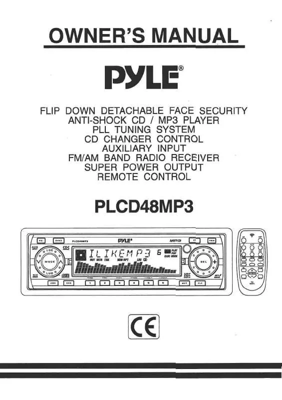 Mode d'emploi PYLE PLCD48MP3
