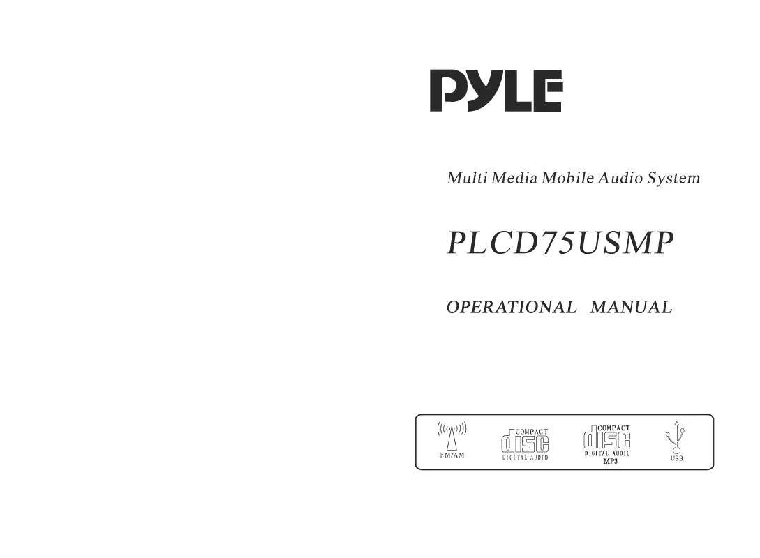Mode d'emploi PYLE PLCD75USMP
