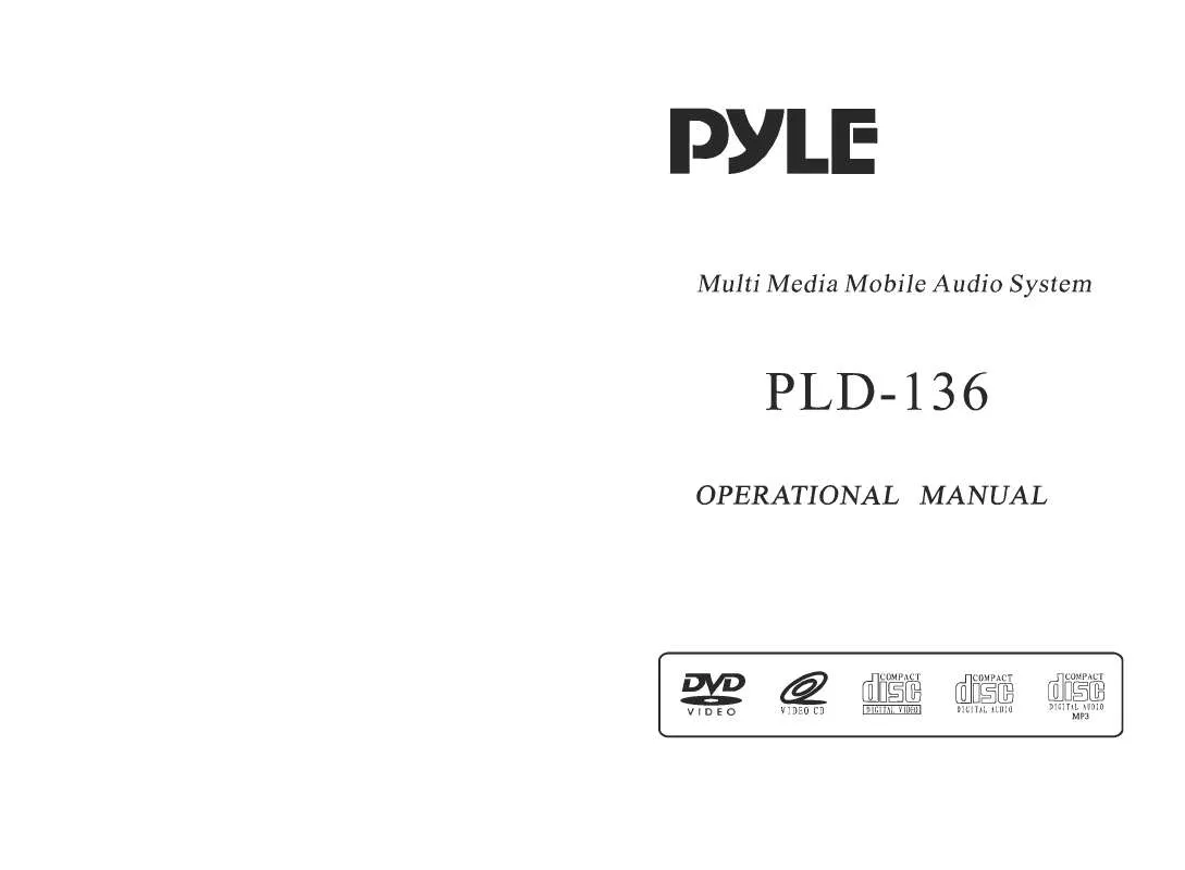 Mode d'emploi PYLE PLD136
