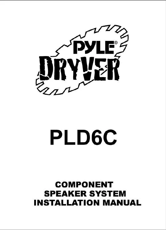 Mode d'emploi PYLE PLD6C