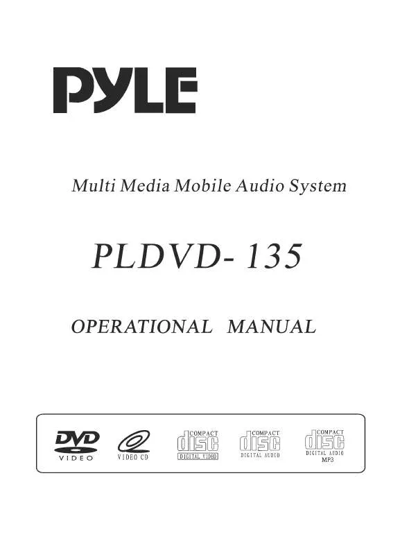 Mode d'emploi PYLE PLDVD135