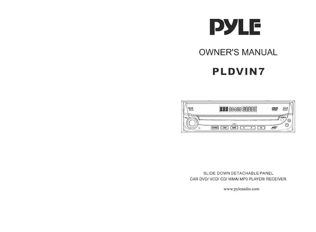 Mode d'emploi PYLE PLDVIN7