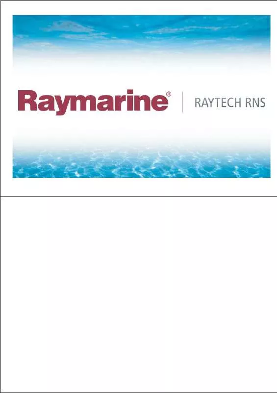 Mode d'emploi RAYMARINE RAYTECH RNS 6.0