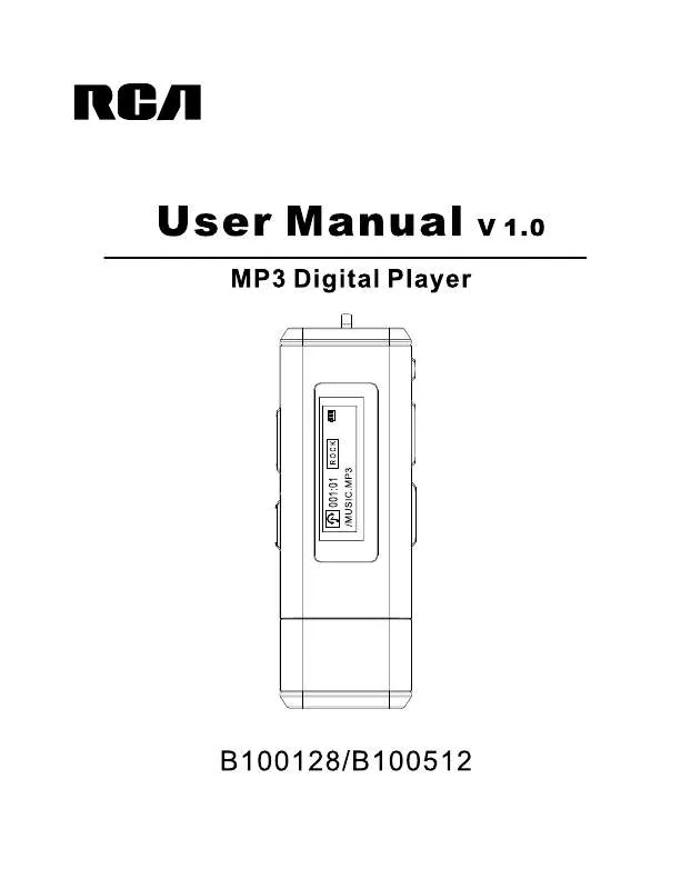Mode d'emploi RCA LYRA B100128
