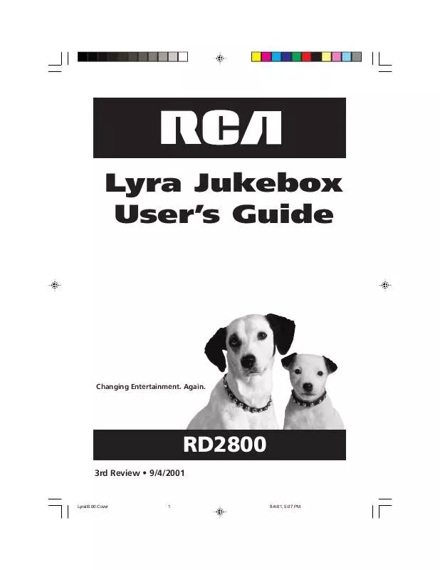 Mode d'emploi RCA LYRA RD2800