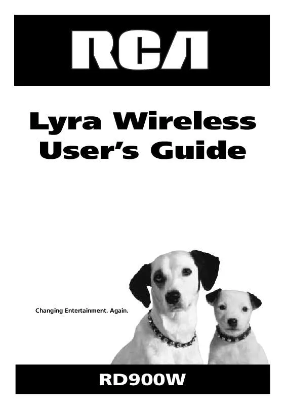 Mode d'emploi RCA LYRA RD900W