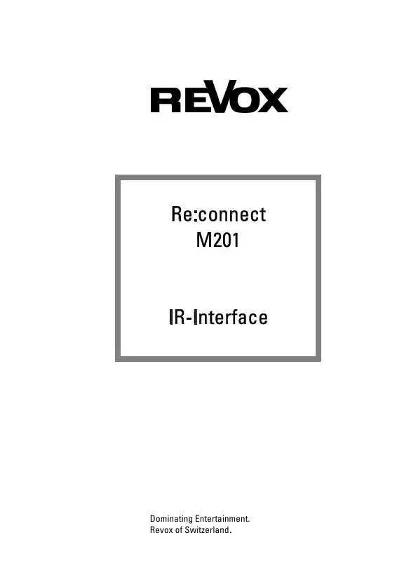 Mode d'emploi REVOX RECONNECT M201