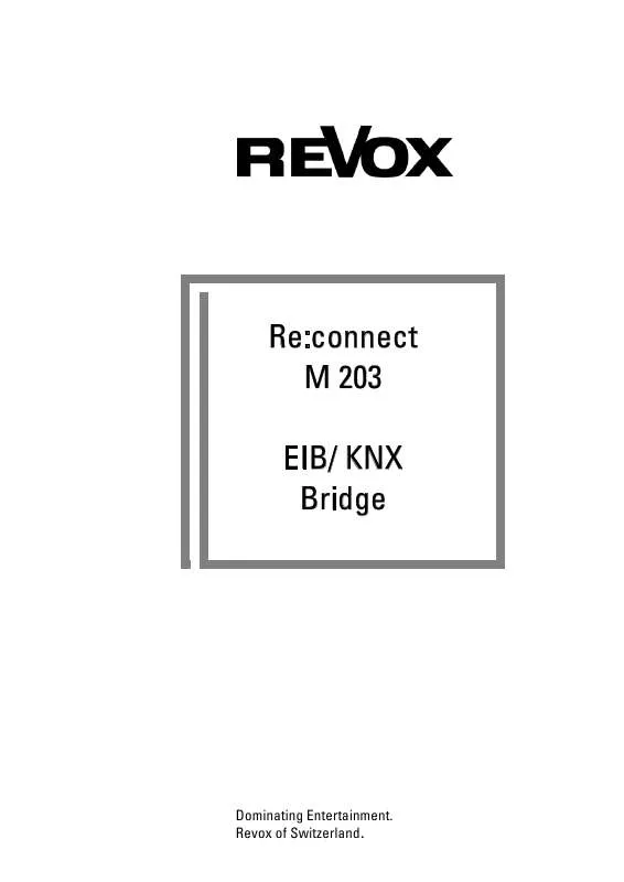 Mode d'emploi REVOX RECONNECT M203