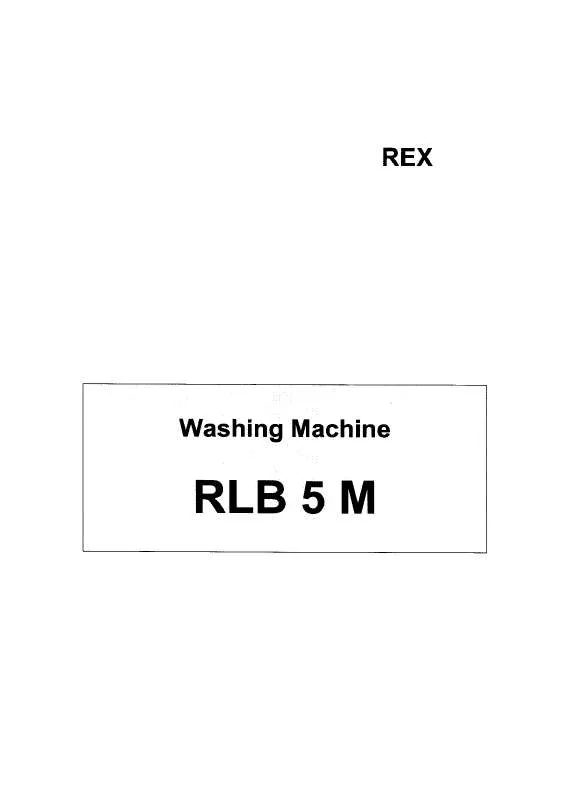 Mode d'emploi REX RLB5M