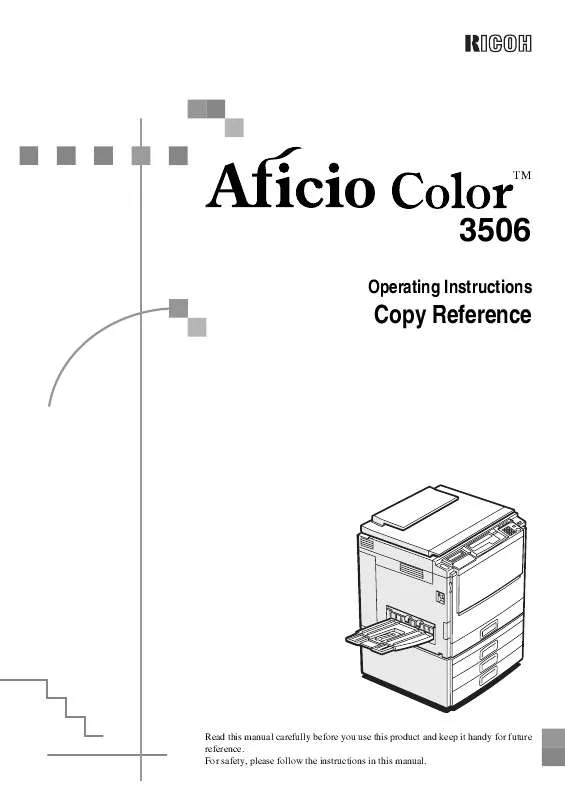 Mode d'emploi RICOH AFICIO3506