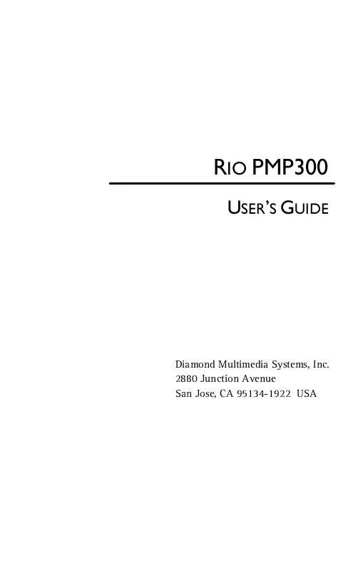 Mode d'emploi RIO PMP300