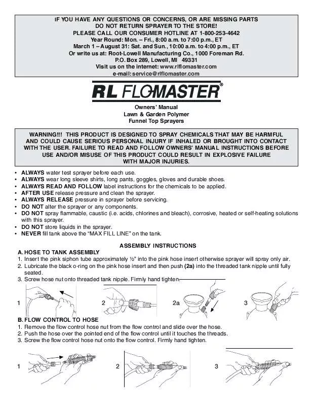 Mode d'emploi RL FLO-MASTER 1401HD