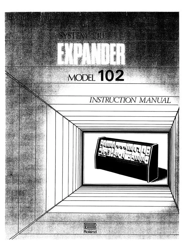 Mode d'emploi ROLAND SYSTEM-100 EXPANDER MODEL 102