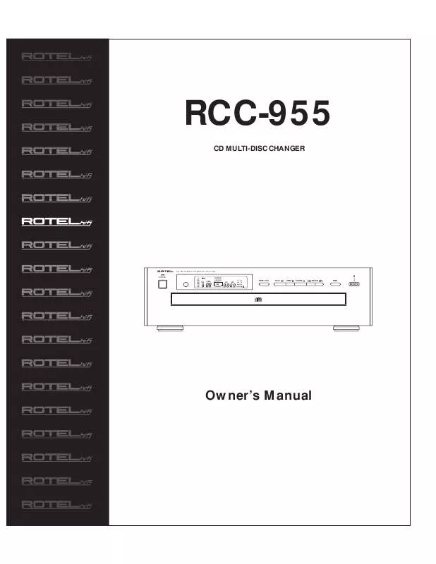 Mode d'emploi ROTEL RCC-955