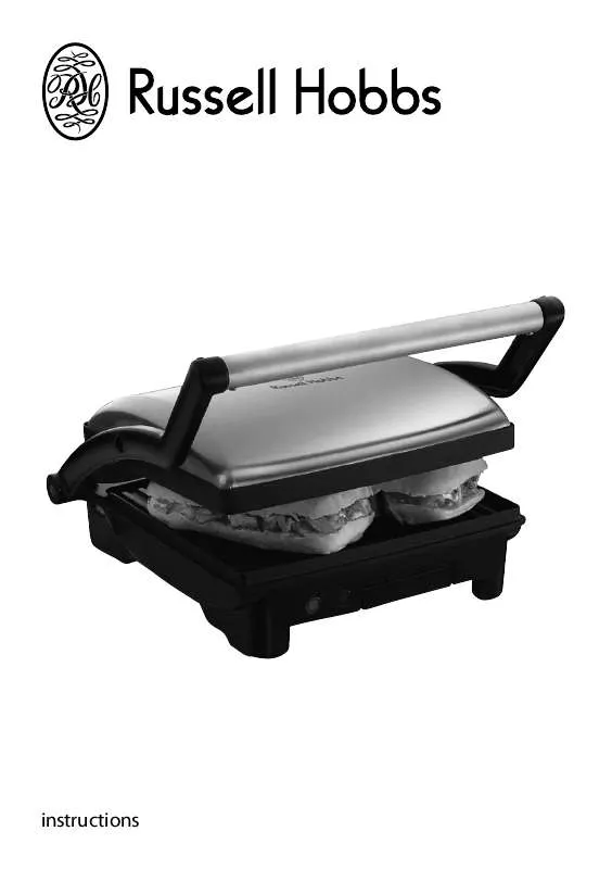 Mode d'emploi RUSSELL HOBBS 3 IN 1 PANINI GRILL AND GRIDDLE
